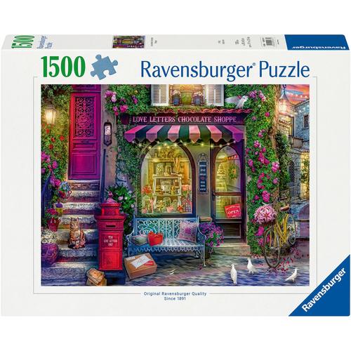 Puzzle RAVENSBURGER ""Liebesbriefe und Schokolade"" Puzzles bunt Kinder Made in Germany; FSC - schützt Wald weltweit