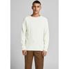 Rundhalspullover JACK & JONES "HILL KNIT", Herren, Gr. XL, weiß (sanftes weiß), Obermaterial: 100% Baumwolle, modisch, schmal, Rundhals, Langarm Bündchen, Pullover