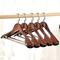 TEMU 5pcs Non-slip Wooden Clothes Hangers, Solid Wood Drying Rack For Wardrobes, Bedroom, Household Space Saving Storage Organizer For Bedroom, Closet, , Home