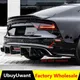 Per Audi A7 S-Line S7 RS7 2016 2017 2018 vera fibra di carbonio paraurti posteriore diffusore
