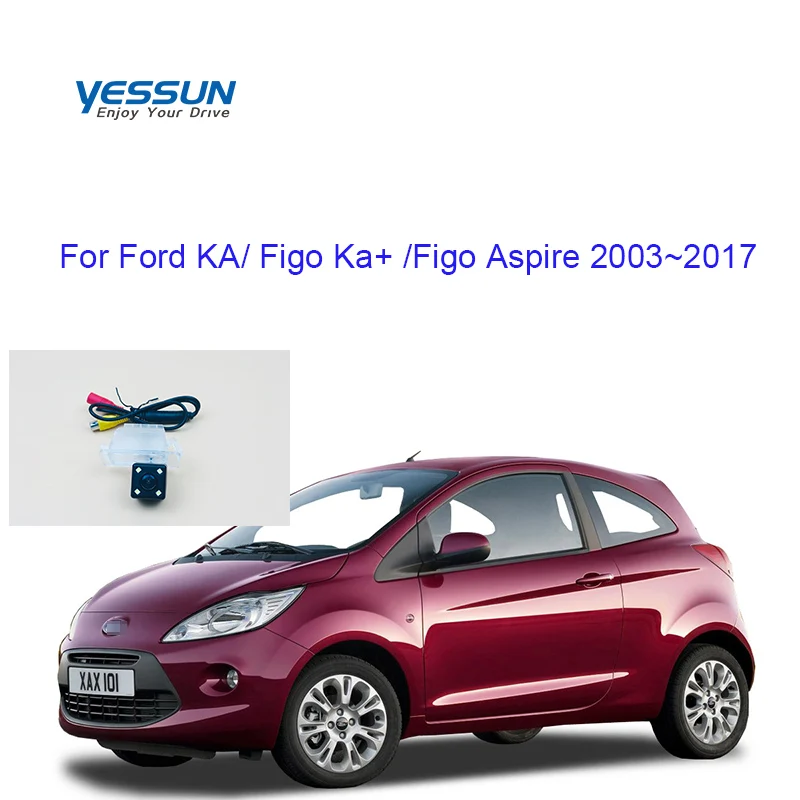 Telecamera posteriore Vehical per Ford KA Figo Ka + Figo Aspire Sedan hatch 2003 ~ 2017 CCD telecamera di backup per auto telecamera targa