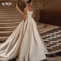 LORIE Perle A-line Abiti da sposa Senza spalline Abito da sposa Backless Abiti da sposa Abito da sposa Abiti da sposa Personalizzato