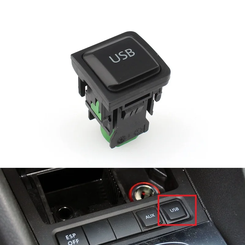 RCD510 RNS315 Auto Adattatore Per Auto USB Tasto di Interruttore Per vw Passat B6 B7 CC Golf 6 MK6 VI Jetta 5 MK5 6 Tiguan Touran Polo EOS Scirocco