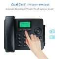 Dual Sim Card Stand-by GSM fisso registrazione del telefono Wireless Radio FM MP3 Antenna interna 2 Sim card 2G GSM telefono wireless fisso