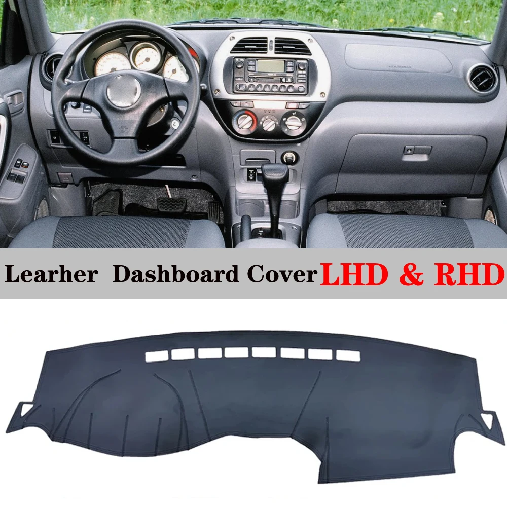 Tappetino Copri Cruscotto in Pelle, Parasole Anti-UV, Accessori Auto per Toyota Rav4 Xa20 2000 2001 2002 2003 2004 2005