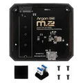 Argon ONE M.2 Raspberry Pi 4 Scheda di espansione Custodia inferiore in alluminio Adattatore USB 3.0 a M.2 SATA NVMe SSD per custodia Argon ONE M.2