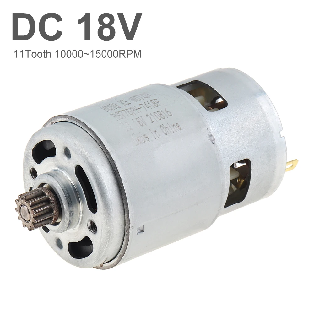 Motore RS775 18V DC Motore per sega alternativa ad alta potenza Ingranaggio a 11 denti per sega a sciabola elettrica Sega elettrica al litio da taglio portatile