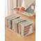 Scatola portaoggetti in acrilico per DVD/CD, custodia trasparente per DVD con coperchio, contenitore portaoggetti impilabile per DVD, CD, videogiochi, Blu-ray, libri