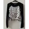 24 nuove donne Design manica lunga con paillettes Top T-Shirt Base Shirt Tees abbigliamento donna