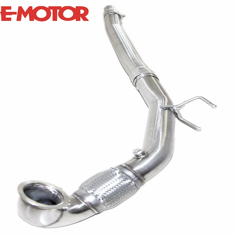 Downpipe di scarico in acciaio inossidabile adatto per VW Golf R 2015-2016 MK7 2.0T V-band 3"