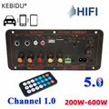 Scheda amplificatore Bluetooth 5.0 con amplificatore audio ottico USB Radio FM Lettore TF Subwoofer audio fai da te per karaoke Home Car 12V 24V