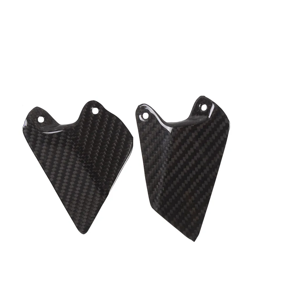 Per DUCATI 748 916 996 998 Piastre Tacco In Fibra di Carbonio Twill Gloss Moto Pedana Guard Copertura Accessori