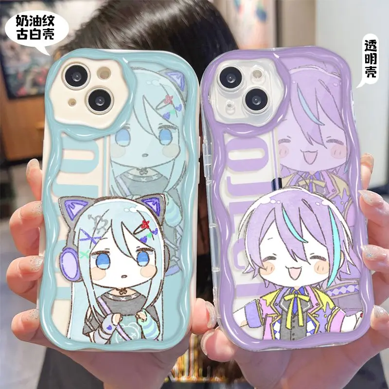 Project Sekai custodie per cellulari da palcoscenico colorate kamispiro Rui Iphone 15 Pro Max custodia Akiyama Mizuki accessori per telefoni cellulari