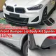 Auto Per BMW X2 F39 2018-2022 Kit Corpo Vetrino Paraurti Anteriore Splitter Lip Spoiler Minigonne Laterali Estensioni Posteriore Wrap Angolo Accessori ABS