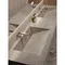 Lavabo integrato con lastra di roccia personalizzata, set combinato per mobile da bagno, lavabo da