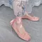 Ballerine Scarpe da balletto di lusso Scarpe basse da donna con cinturino autunnale Scarpe da donna