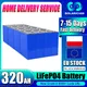 8000 Cicli Grado A 320Ah LiFePO4 Batteria 3.2V Litio Ferro Fosfato Cella Ricaricabile FAI DA TE 12V 24V 48V RV EV Golf Cart Solare
