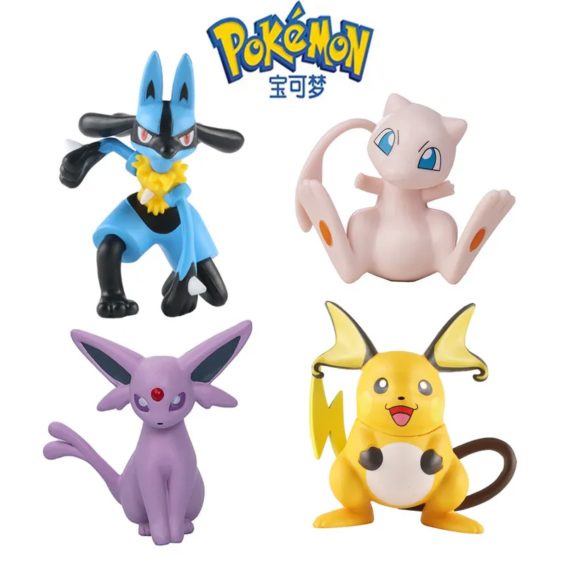 Nuovo Pokemon Cartoni Animati Anime Figure Gengar Pikachu Charmander Eevee Pocket Monste Collezione Action Figure Giocattoli di Modello Regalo per Bambini