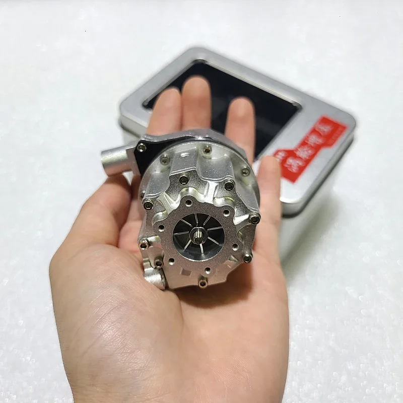 Kit turbocompressore motore modello interamente in metallo squisito ad alto rendimento adatto per giocattoli modello soppressore motore