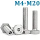 1-5Pc M4 M5 M6 M8 M10 M12 M14 M16 M20 Vite cava esagonale esterna 304 In acciaio inossidabile
