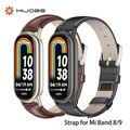 Pour Mi Band 10 Bracelet pour Xiaomi Mi Band 9 8 7 6 5 4 3 Bracelet pour Mi band 8 Bracelet de montre Mi Band 7 Bracelet en cuir véritable