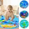 Aufblasbare Kinderspiel matte Cartoon PVC Ozean Fisch Wasser matte Baby Spielzeug Matte Pat Pad