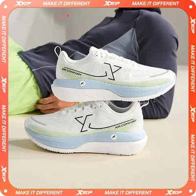 Xtep Cloud DC Running Shoes For Men 2024 Spring Men's Sports Shoes Comfortable Lightweight Thick Sole Sneakers 876119110029