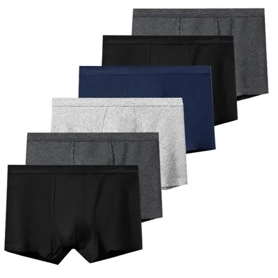 6 stücke Männer Schriftsätze der Herren Sexy Flache winkel Unterwäsche männer Höschen Baumwolle Image