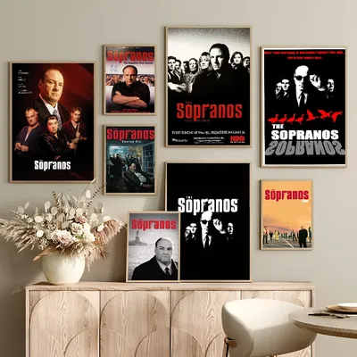 Klassische TV-Show The S-Sopranos Family Movie Sticky Posters Whitepaper Sticker DIY Room Bar Cafe