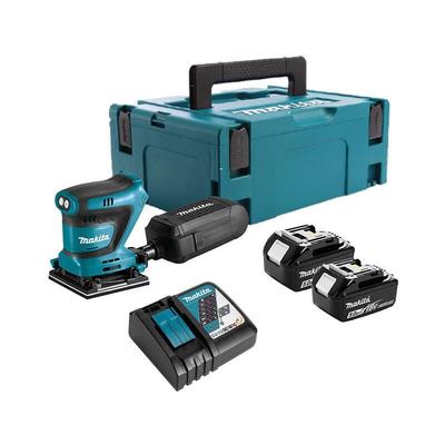18V LXT 112x102 mm Schwingschleifer (2x5,0 Ah) im MAKPAC-Koffer - MAKITA DBO480RTJ
