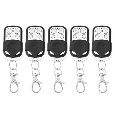 5pcs 433MHz Smart Copy Duplicator Remote Control 4 Button Electric Garage Door Gate Remote Cloning