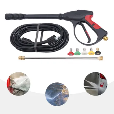 3000 PSI High Pressure Power Washer Spray Gun Wand Hose Kit w/ 5 Tips for Generac Briggs Craftsman