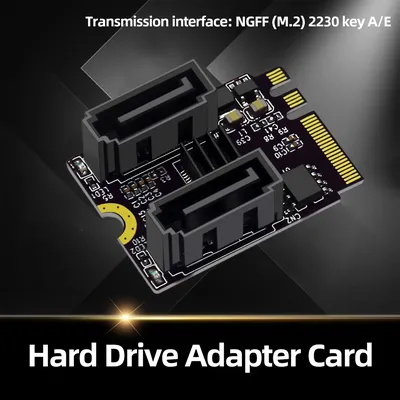 M2 To SATA3.0 Adapter Card Without Driver Installation KEY A + E WIFI M.2 To SATA for NVR/DVR