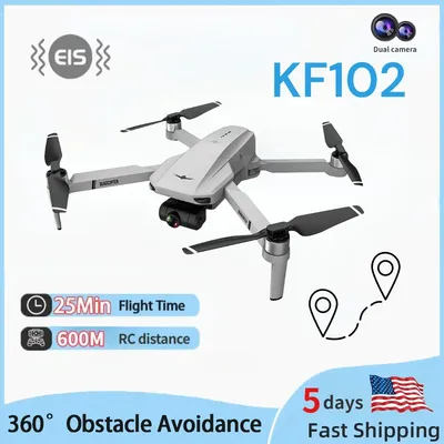 KF102 GPS Drone 4K Professional Dual HD Camera 2-Axis Gimbal Optical Flow WIFI FPV Photography