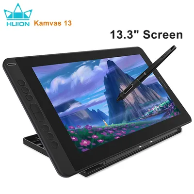 HUION Kamvas 13 Graphic Drawing Tablet Monitor Full Lamination Drawing Monitor Gamut 120%sRGB 266PPS