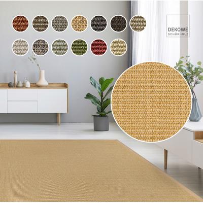 Sisalteppich DEKOWE "Mara S2 mit Bordüre", beige (natur), B:67cm H:5mm L:133cm, Sisal, Teppiche, Flachgewebe, Material: 100% Sisal, Wohnzimmer, Kundenliebling Image