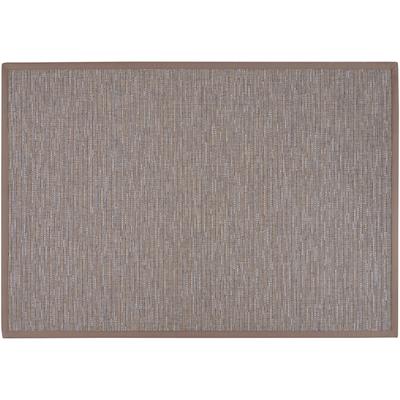 Teppich DEKOWE "Naturino Effekt", grau, B:120cm H:8mm L:170cm, Kunstfaser, Teppiche, Flachgewebe, Sisal-Optik, mit Bordüre, In- und Outdoor geeignet Image