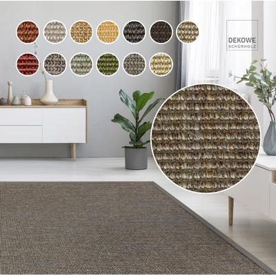 Sisalteppich DEKOWE "Mara S2 mit Bordüre", grau (smoke), B:120cm H:5mm L:170cm, Sisal, Teppiche, Flachgewebe, Material: 100% Sisal, Wohnzimmer, Kundenliebling Image