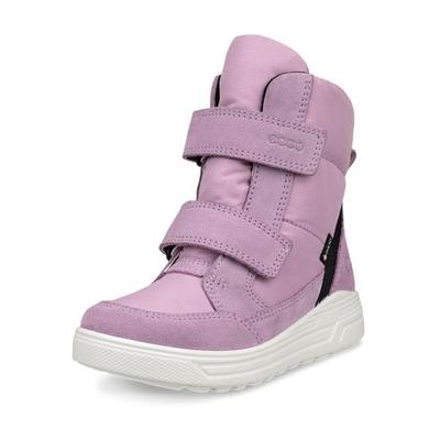 Winterstiefel ECCO "Urban Snowboarder", Kinder, Gr. 34, lila, Veloursleder, sportlich, Schuhe, mit Klettriemchen, GORE-TEX Image