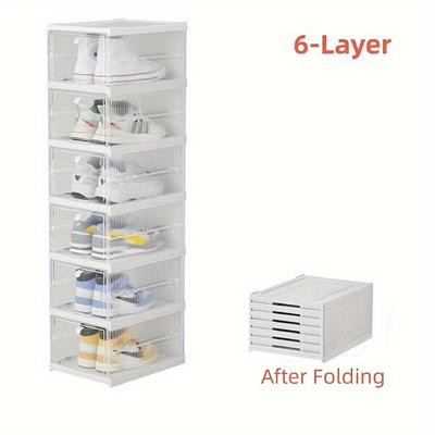 TEMU 6 Display Case Thickened Organizers Dustproof -top Rack
