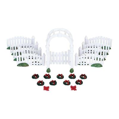 Plastic Arbor & Picket Fences With Decorations Set of 20 Art.-Nr. 4233