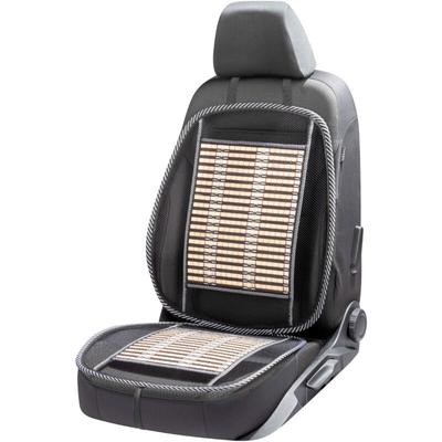 Carcomfort - Atmungsaktive Bambus-Sitzauflage, Auto-Sitzauflage beige/schwarz