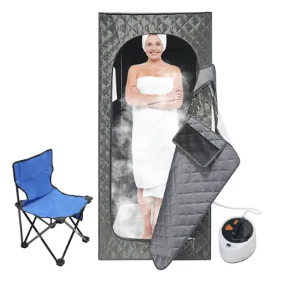 Lightweight Portable Personal Steam Sauna Spa set tent 180*80*80cm+2.6L steam engine+65cm folding