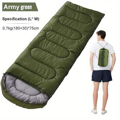 Sleeping Bag Outdoor Camping Rectangular for Adults 5-25 °C Single Polyester Portable Durable 18030 75 cm Winter Autumn / Fall for Camping / Hiking Camping / Hiking / Caving