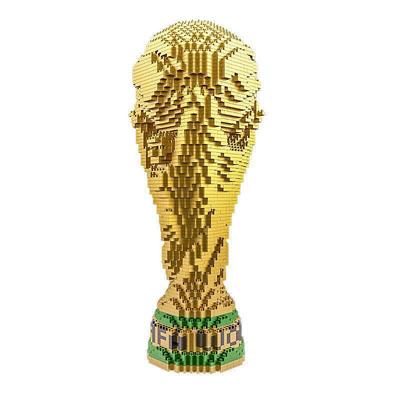 Architecture Micro Mini Blocks World Cup Trophy Model Building Set-4000 Piece Micro Mini Bricks Toy Gift for Adults and Kids and Football Enthusiasts