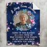 Memorial Blanket Wrap Yourself In The Warmth Of My Love - Personalized Photo Blanket