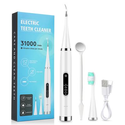 2 in 1 Electric Toothbrush Sonic Cleaner Tartar Remover USB Rechargeable Smart Vibrating Toothbrush Adult Household Oral Care