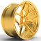 Cerchi in oro monoblocco a cinque raggi forgiati per auto 20x8.5 pollici 5*114.3 in lega di alluminio aeronautico 6061-T6 mozzi per auto nuove condizioni