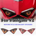 Per Ducati Panigale V2 2020 2021 2022 2023 2024 adesivi per la protezione dei fari del motociclo accessori per decalcomanie protettive per fari