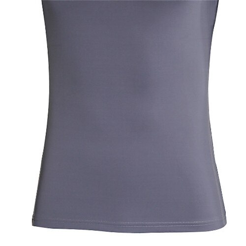 Herren Lauf-T-Shirt Kompressionsshirt Langarm T-Shirt Lässig Athleisure Frühling Herbst Einfarbig Schnelltrocknend Atmungsaktiv Fitnesstraining Gehen Joggen Sportbekleidung Sportkleidung Schwarz Wei Image